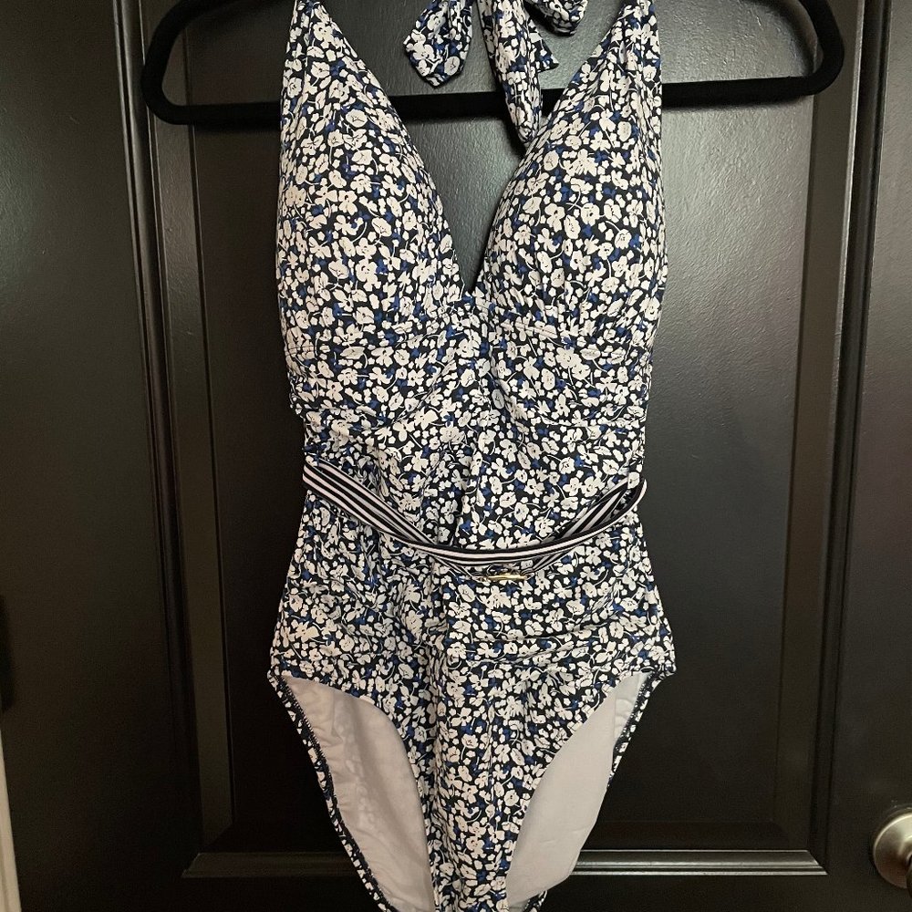 Ralph Lauren - Stunning Navy & White Swim suit -